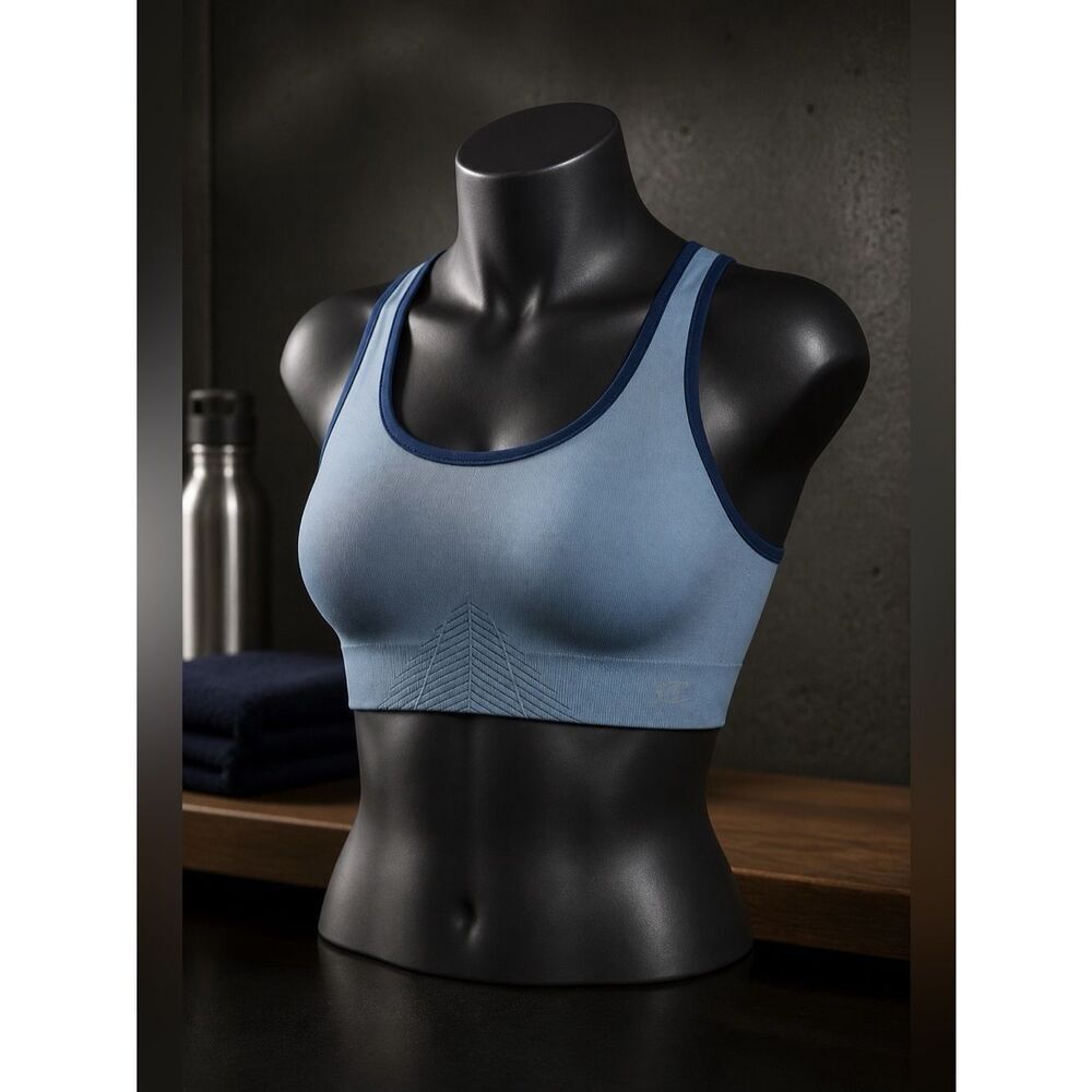 Champion Women's Blue Sports Bra Size Large EUC